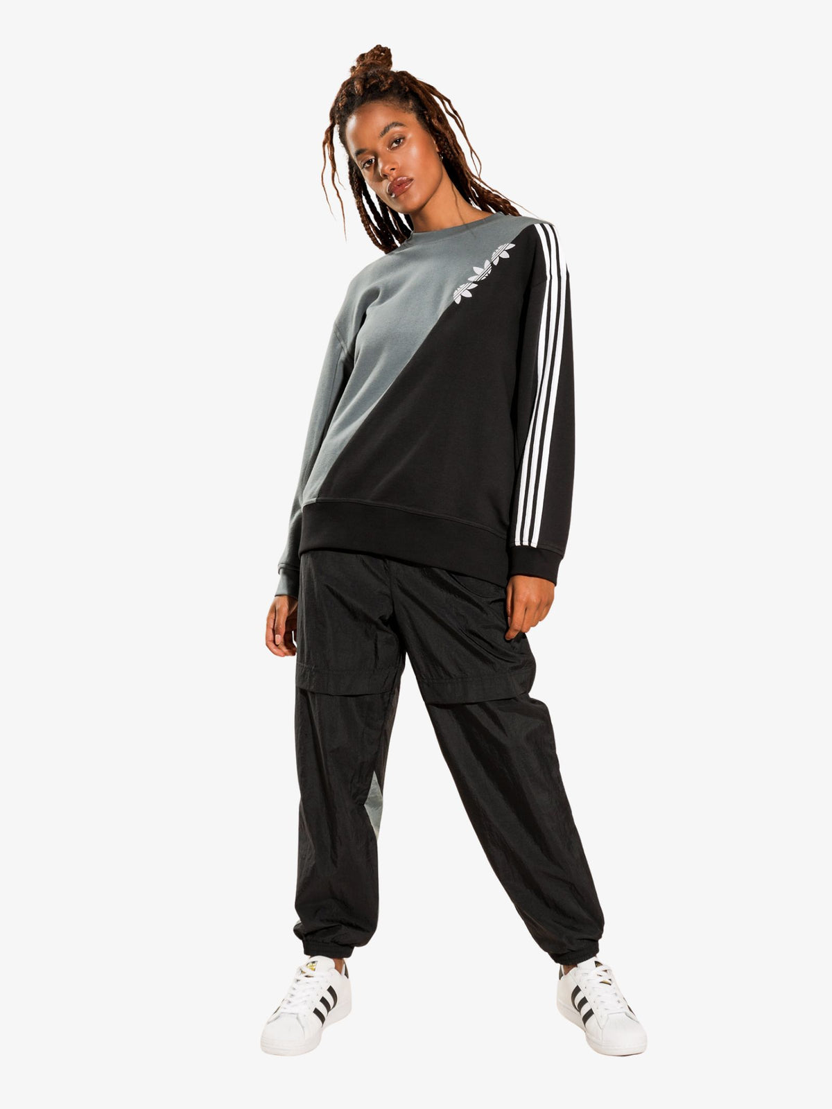 Adidas Slice Trefoil Sweatshirt | Blue/Black