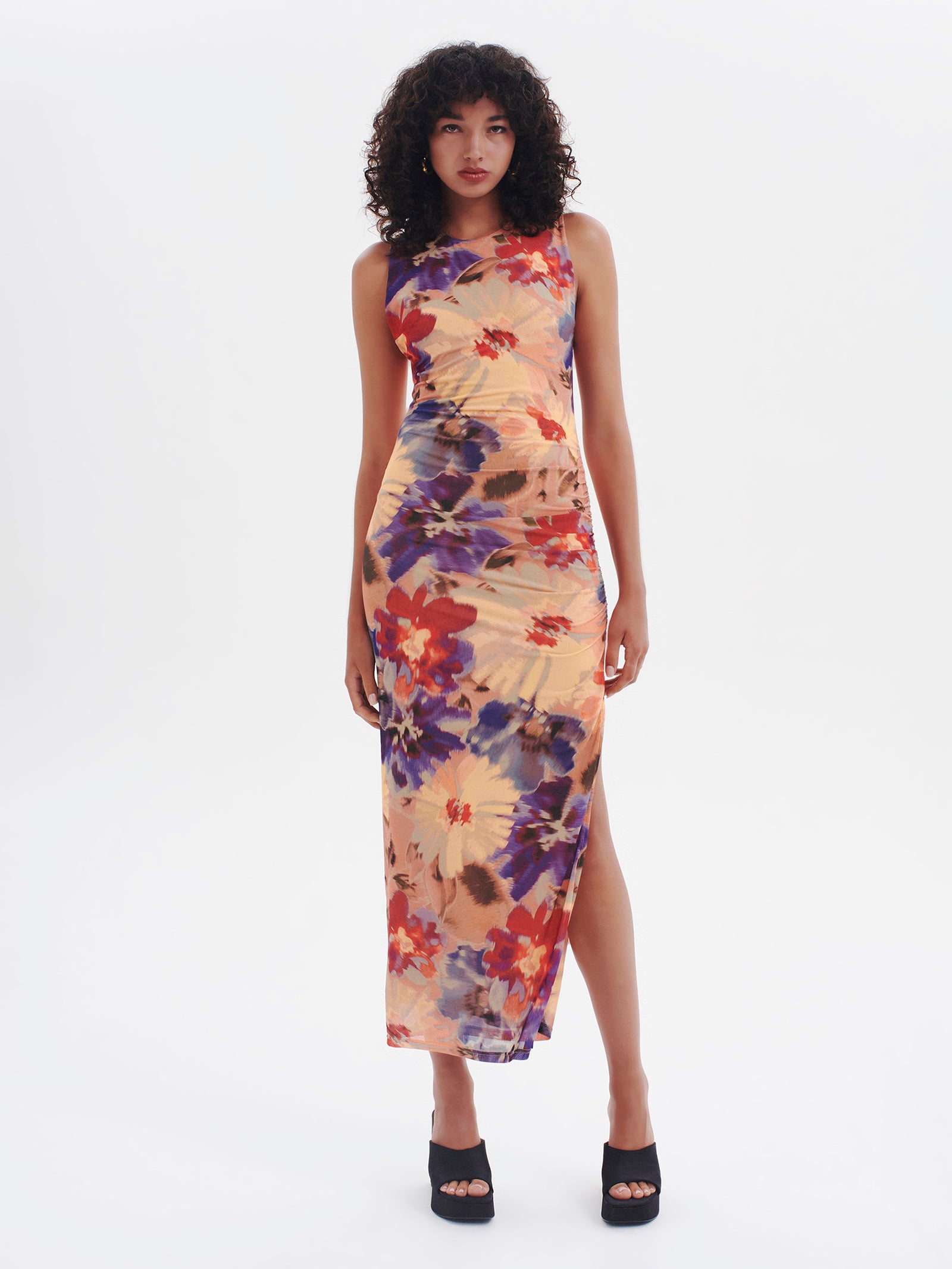 Wulan Midi Dress - Golden Olive