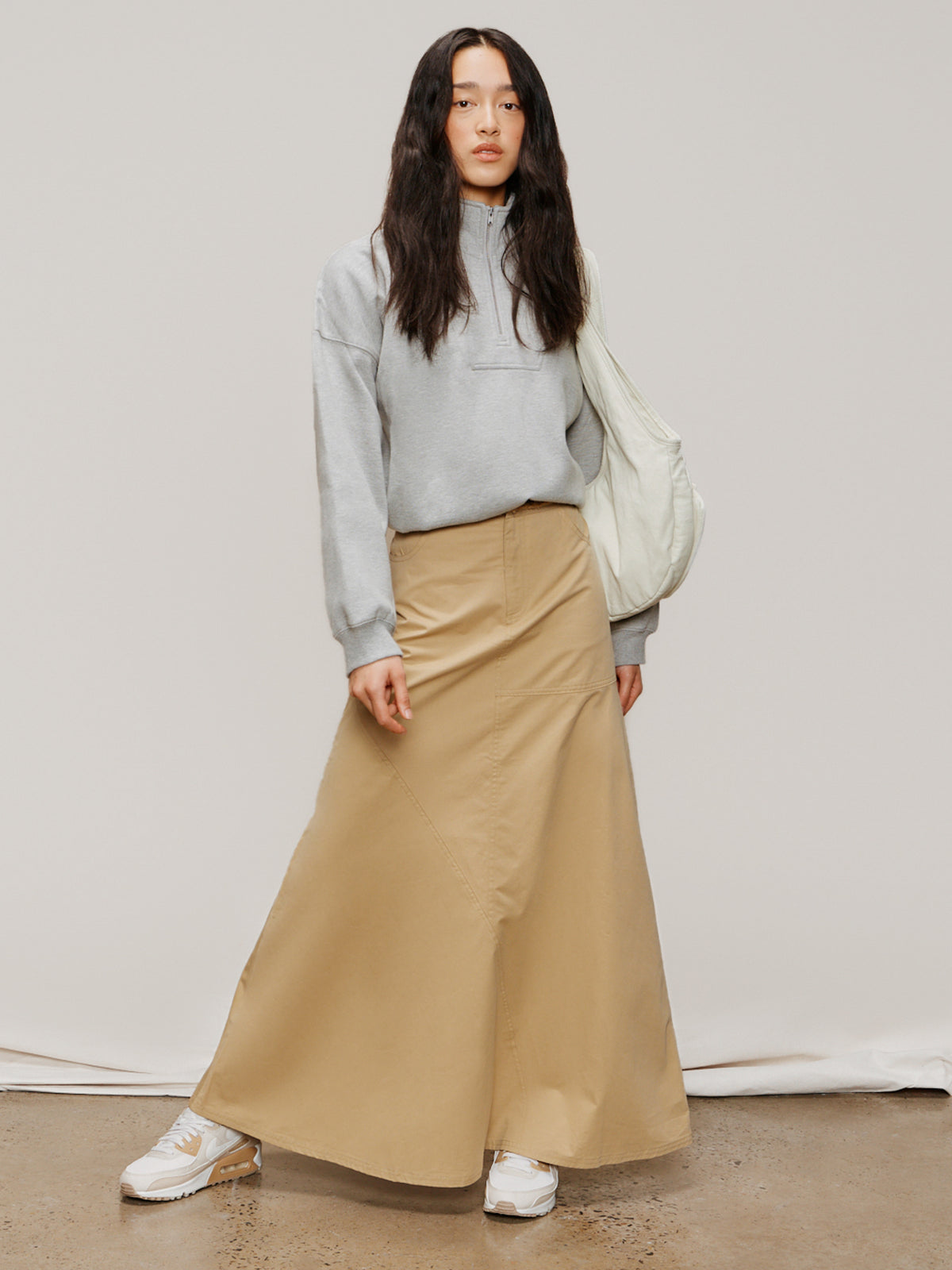 Beyond Her Tahni Maxi Skirt | Sand