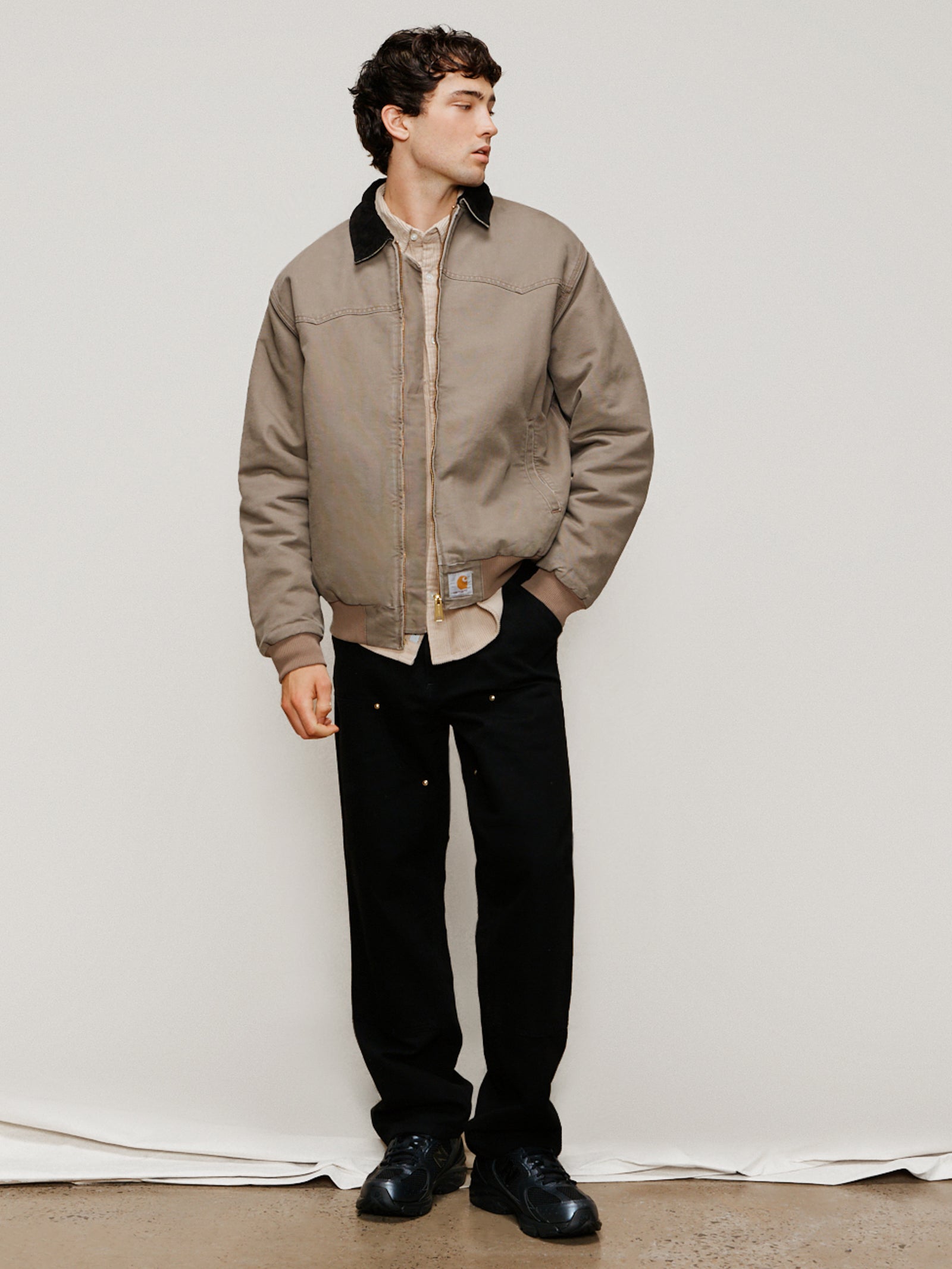 ジャケット・アウター Carhartt OG Santa Fe Jacket M Carhartt Wip OG Santa Fe Jacket Barista/Black | Glue Store