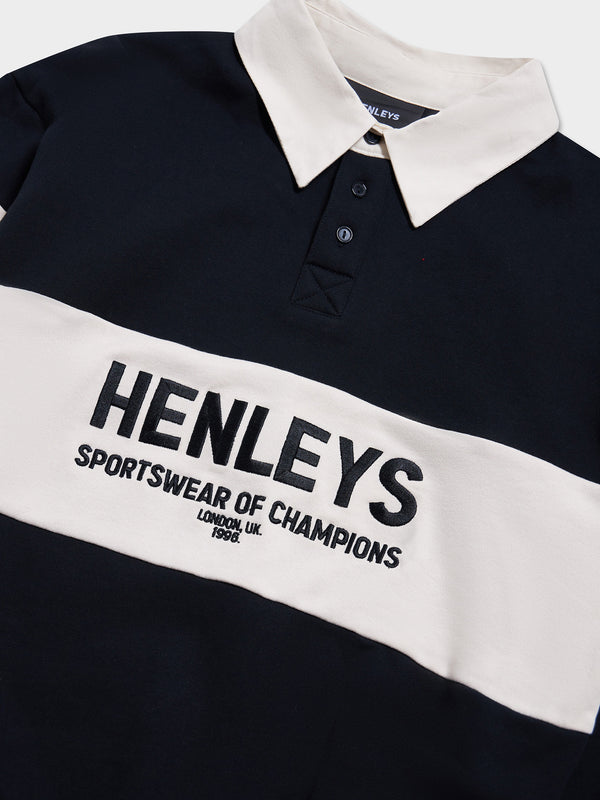 Henleys Sophomore Rugby Sweater Black Glue Store