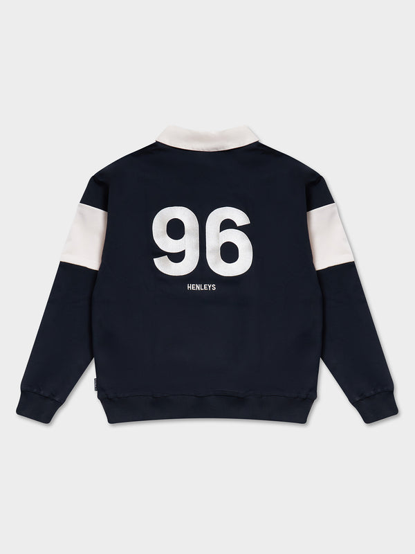 Henleys Sophomore Rugby Sweater Black Glue Store