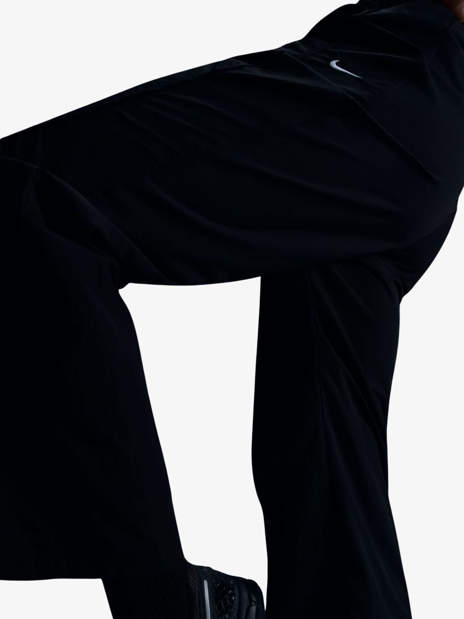 Women's High-Waisted Woven Open-Hem Pants