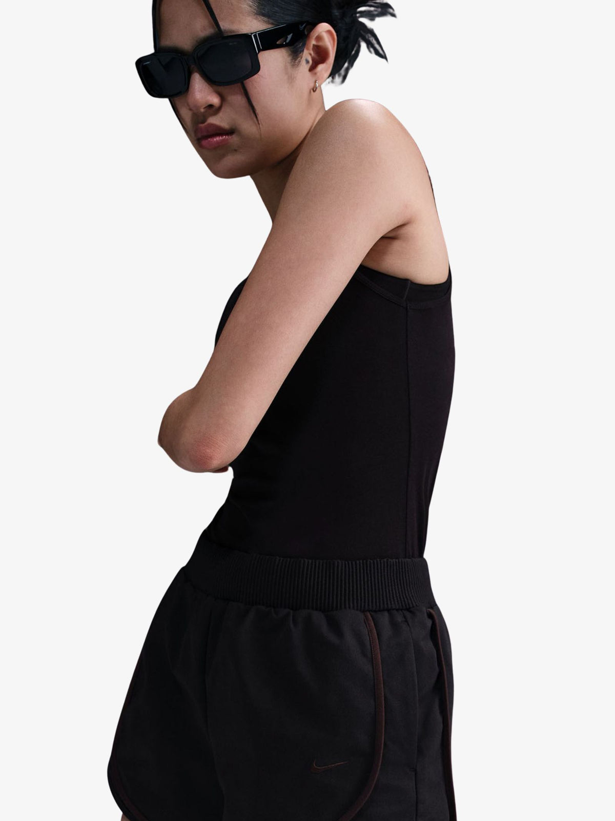 Nike Women's Twill Shorts | Black/Velvet Brown/Velvet