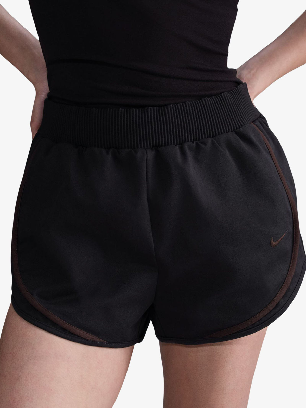 Nike Women's Twill Shorts | Black/Velvet Brown/Velvet