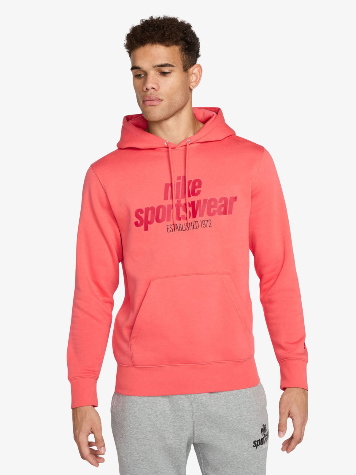 Nike Club Men’s Fleece Pullover Hoodie | Magic Ember