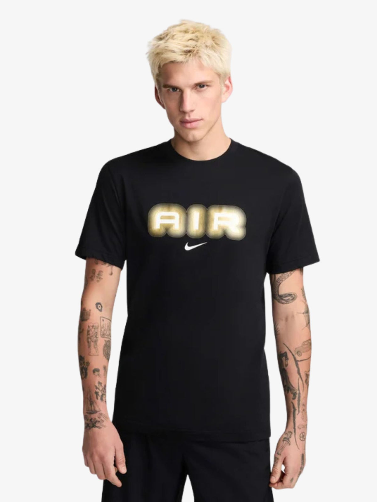 Nike Air Graphic Tee | Black/Metallic Gold