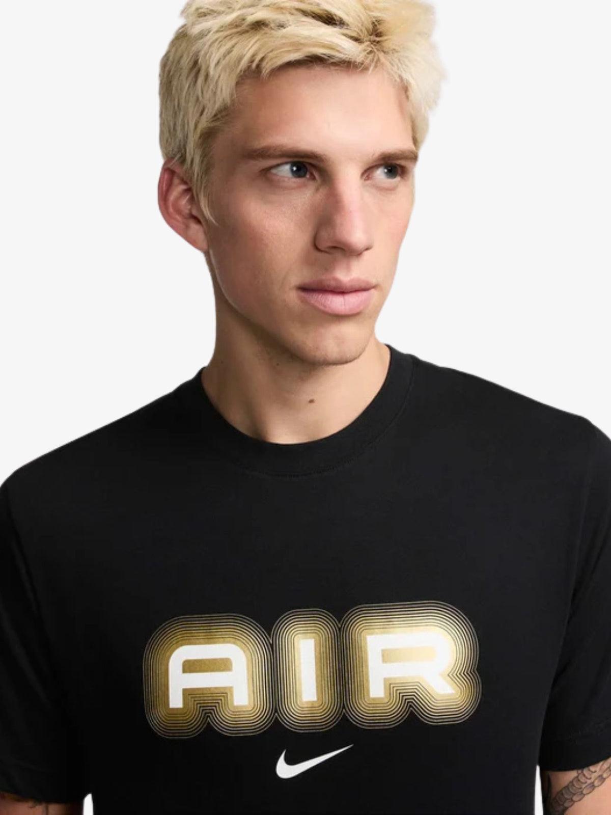 Nike Air Graphic Tee | Black/Metallic Gold