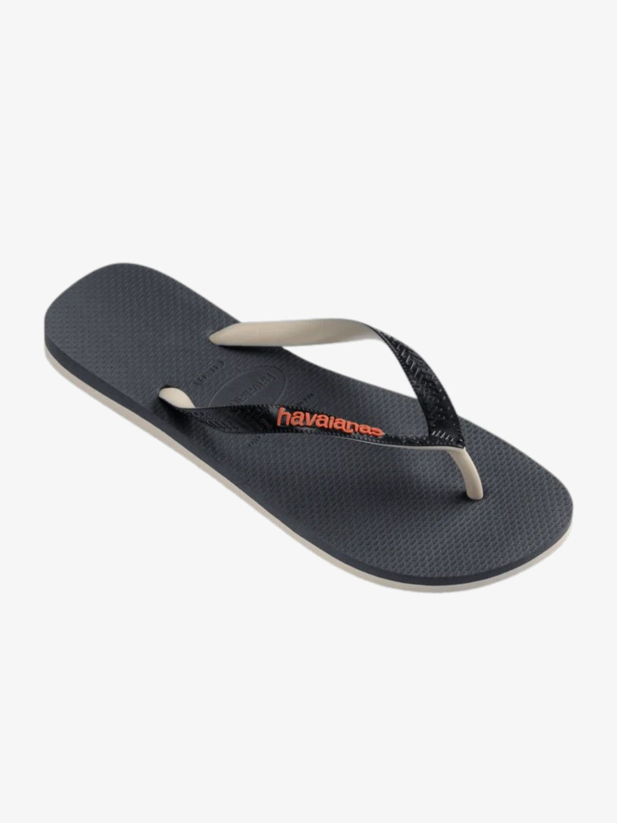 Havaianas Top Rubber Mix Flip Flops | Beige/Black/Orange