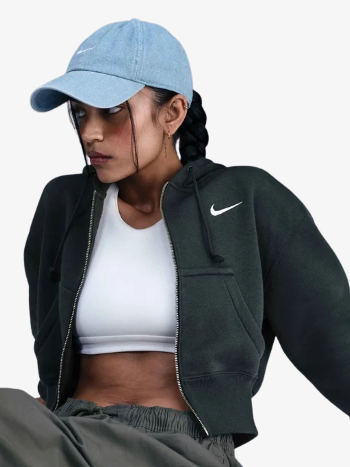 Nike Women's Nike Sportswear Phoenix Fleece Hoodie | Seaweed/Sail