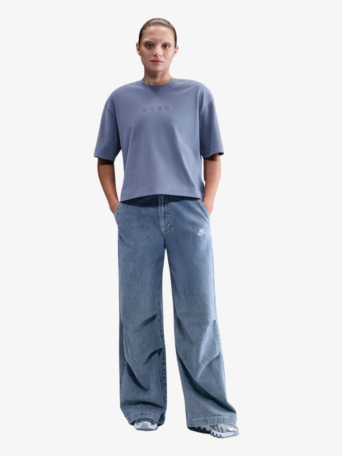 Nike Women’s Nike Sportswear Short Sleeve Boxy T-Shirt | World Indigo/Sail