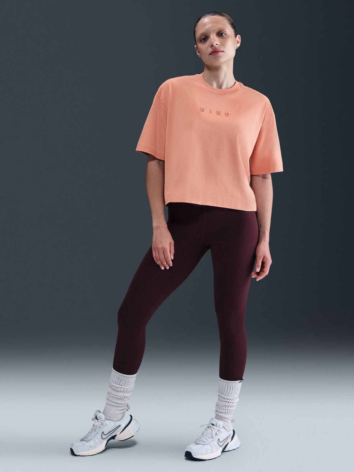 Nike NSW Boxy Short-Sleeve T-Shirt | Rose Gold/Sail