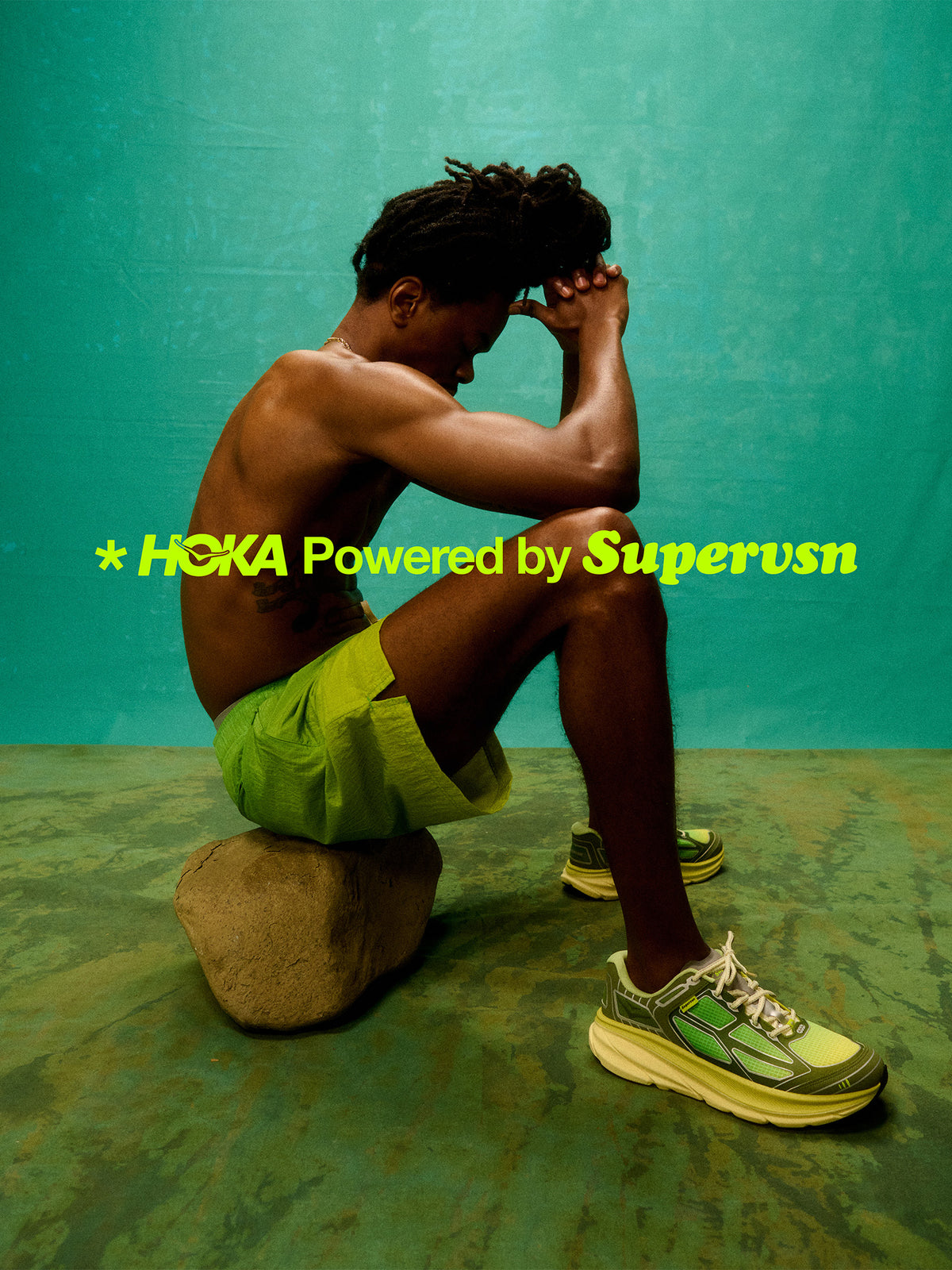 HOKA Unisex Clifton ONE9 Supervsn | Green Flash / Limelight