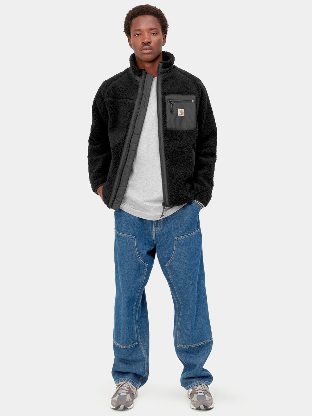 Carhartt Wip Prentis Sherpa Liner Jacket | Black/Black