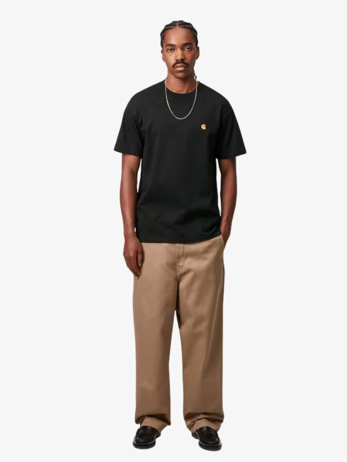 Carhartt Wip Short Sleeve Chase T-Shirt | Black/Gold