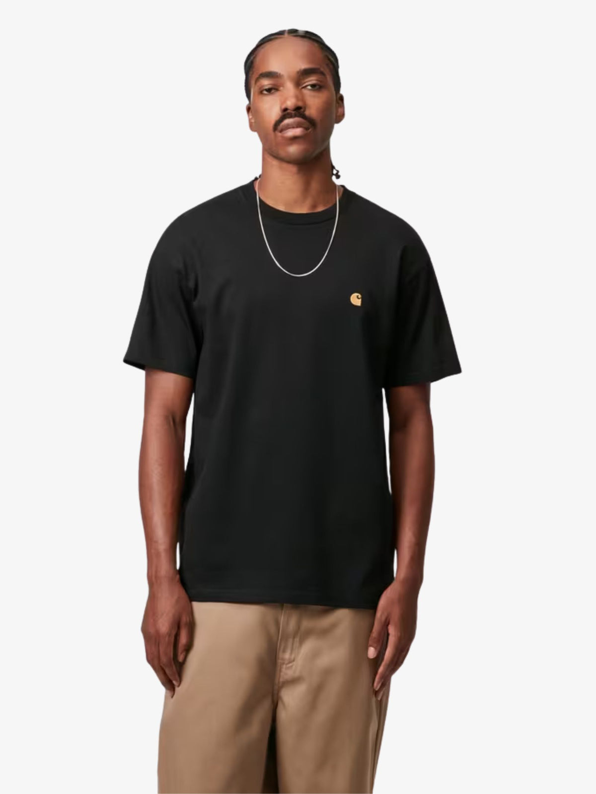 Carhartt Wip Short Sleeve Chase T-Shirt | Black/Gold