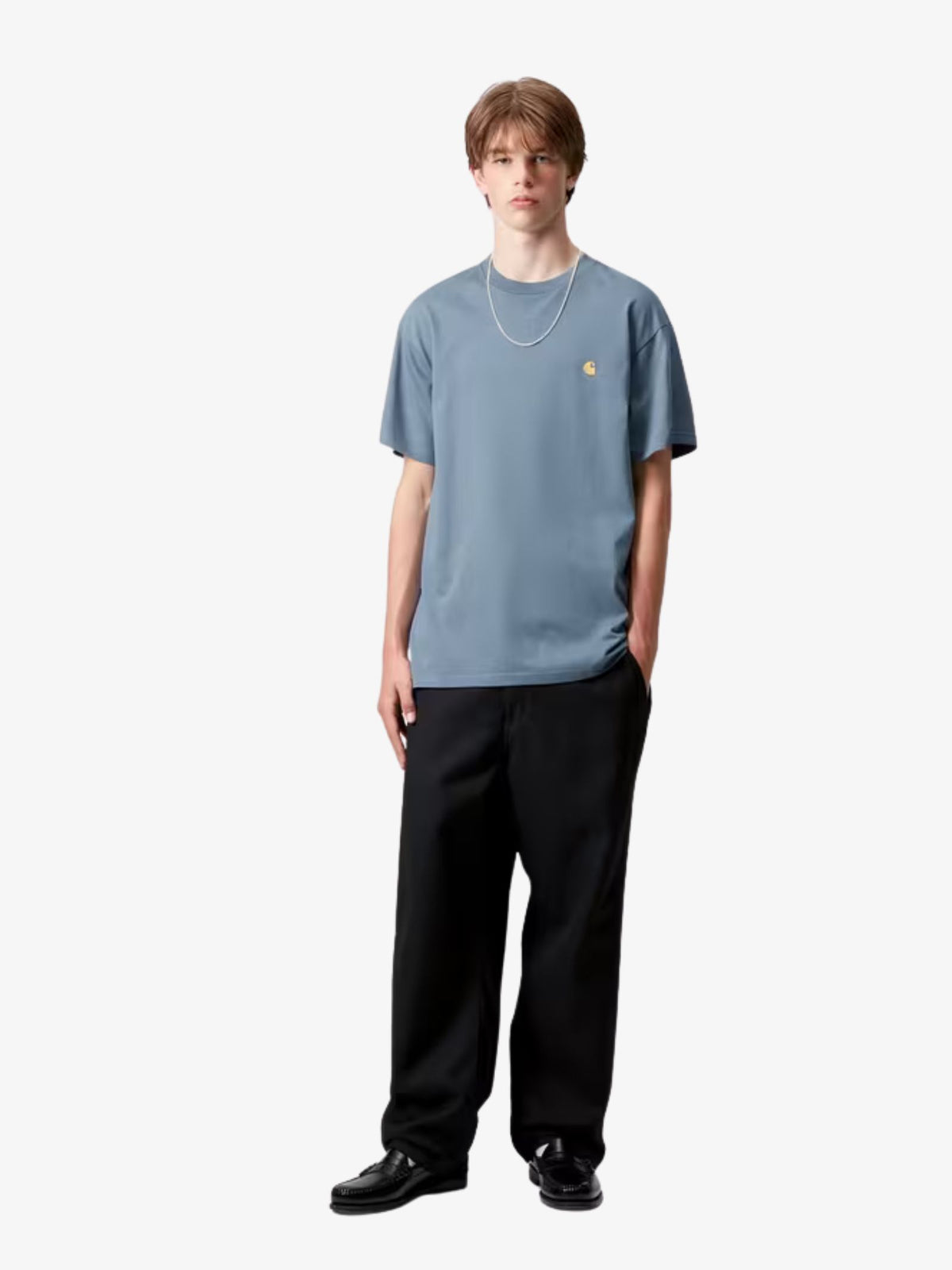 Carhartt Wip Short Sleeve Chase T-Shirt | Angelite/Gold