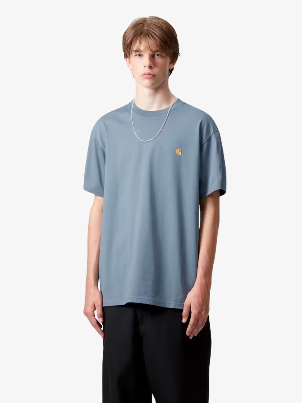 Carhartt Wip Short Sleeve Chase T-Shirt | Angelite/Gold