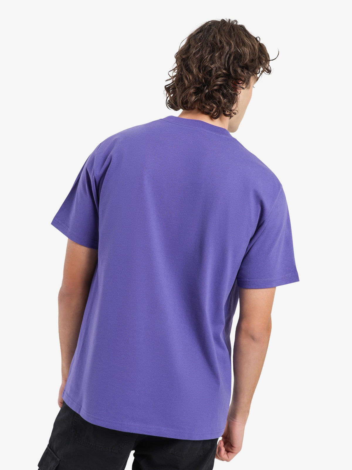 Carhartt Wip S/S Sleeve University Script T-Shirt | Purple/Whi