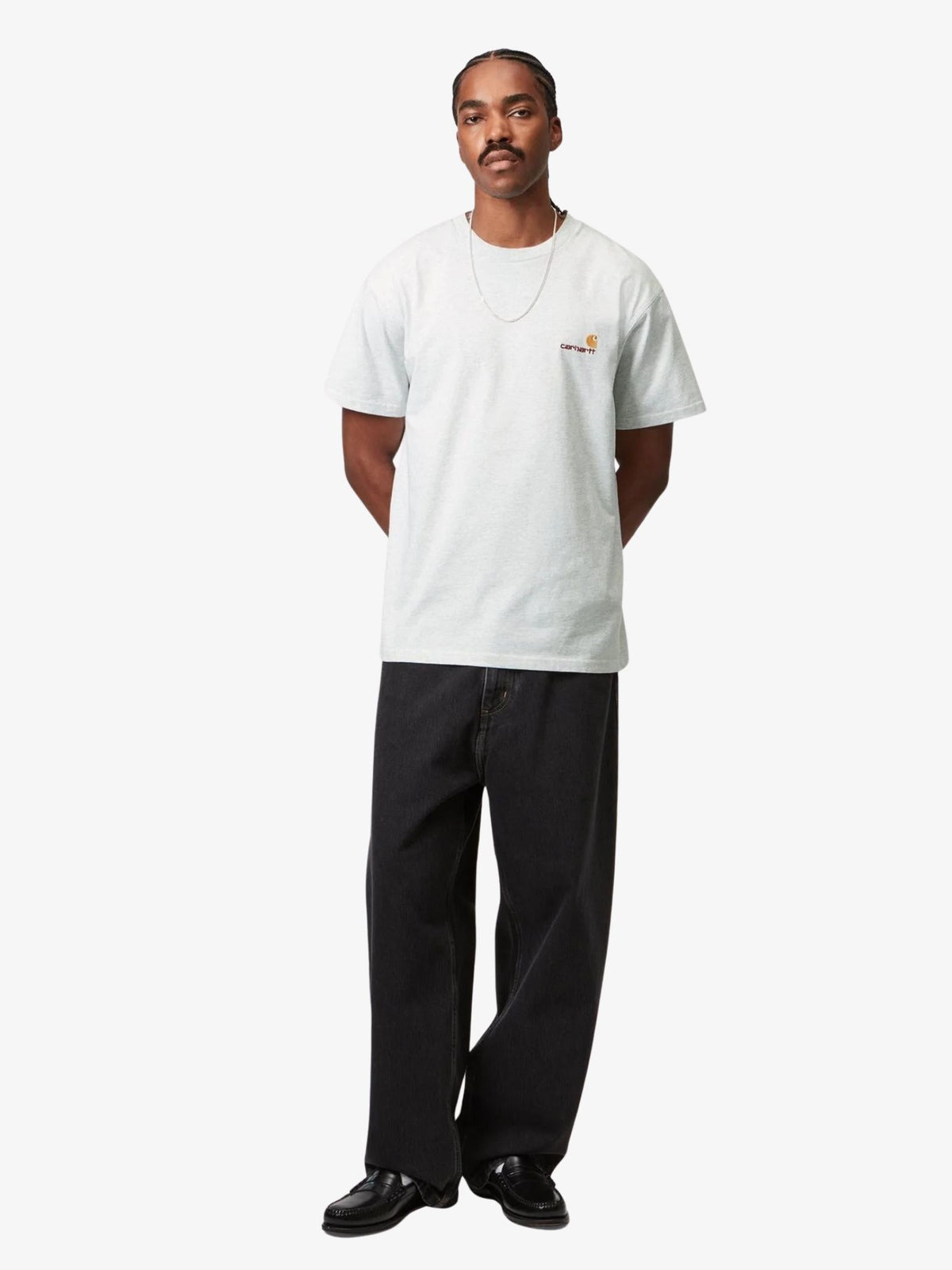 Carhartt Wip American Script T-Shirt | Ash Heather