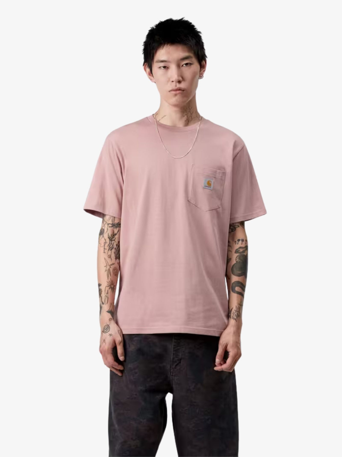 Carhartt Wip Short Sleeve Pocket T-Shirt | Glassy Pink