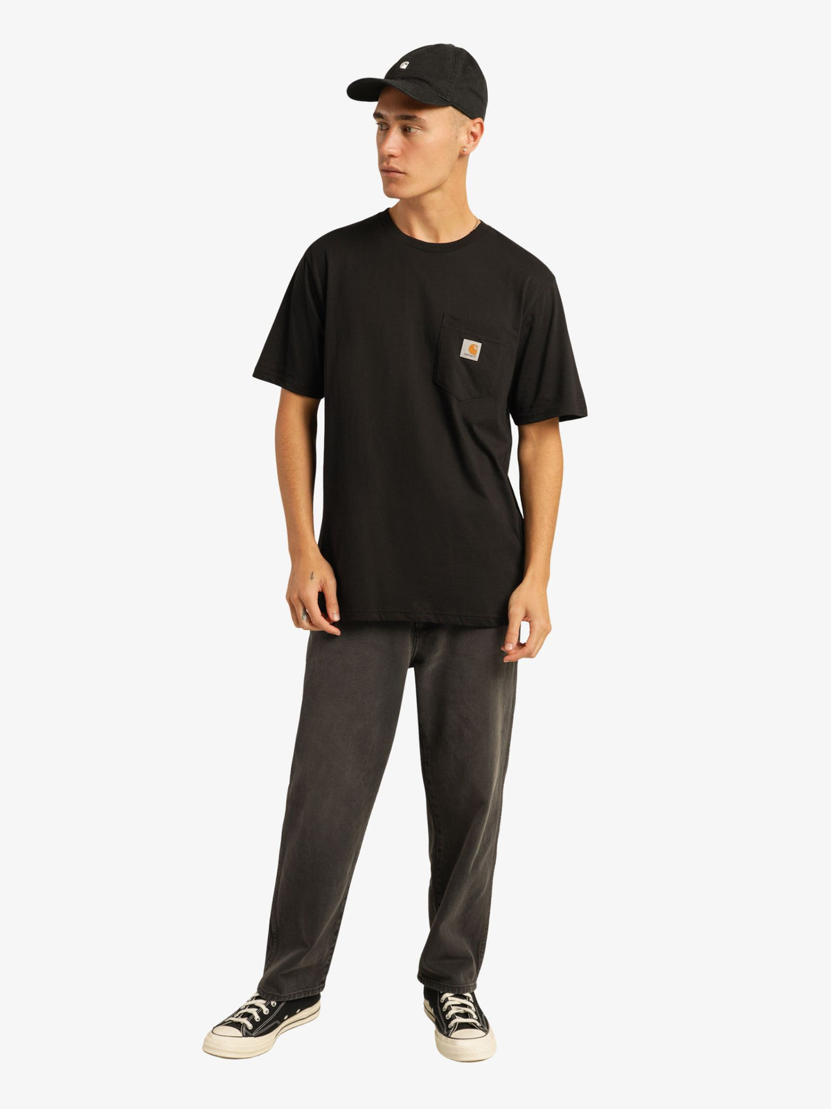 Carhartt Wip Pocket Short Sleeve T-Shirt | Black
