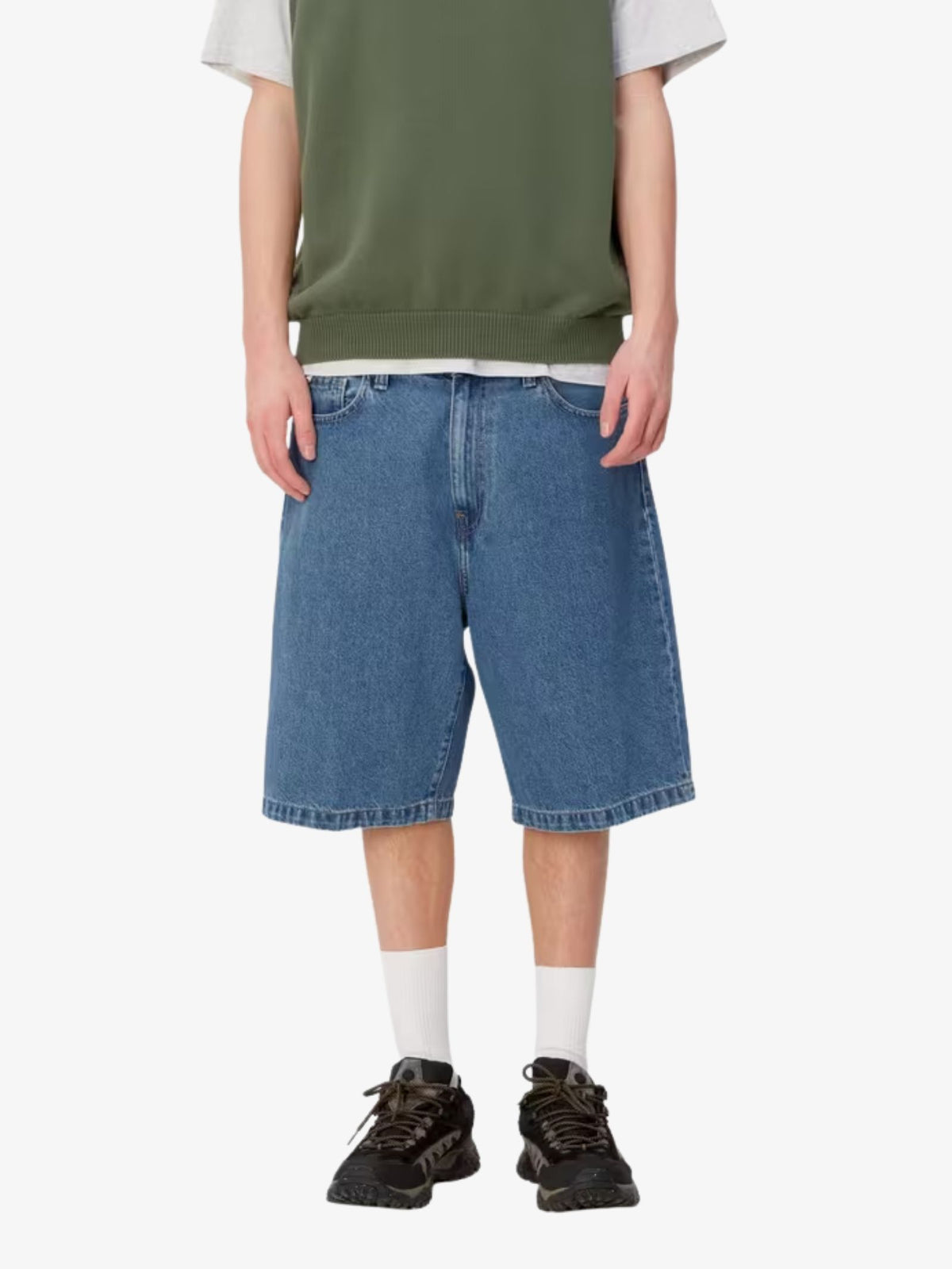 Carhartt Wip Landon Short | Blue Heavy Stone Wash