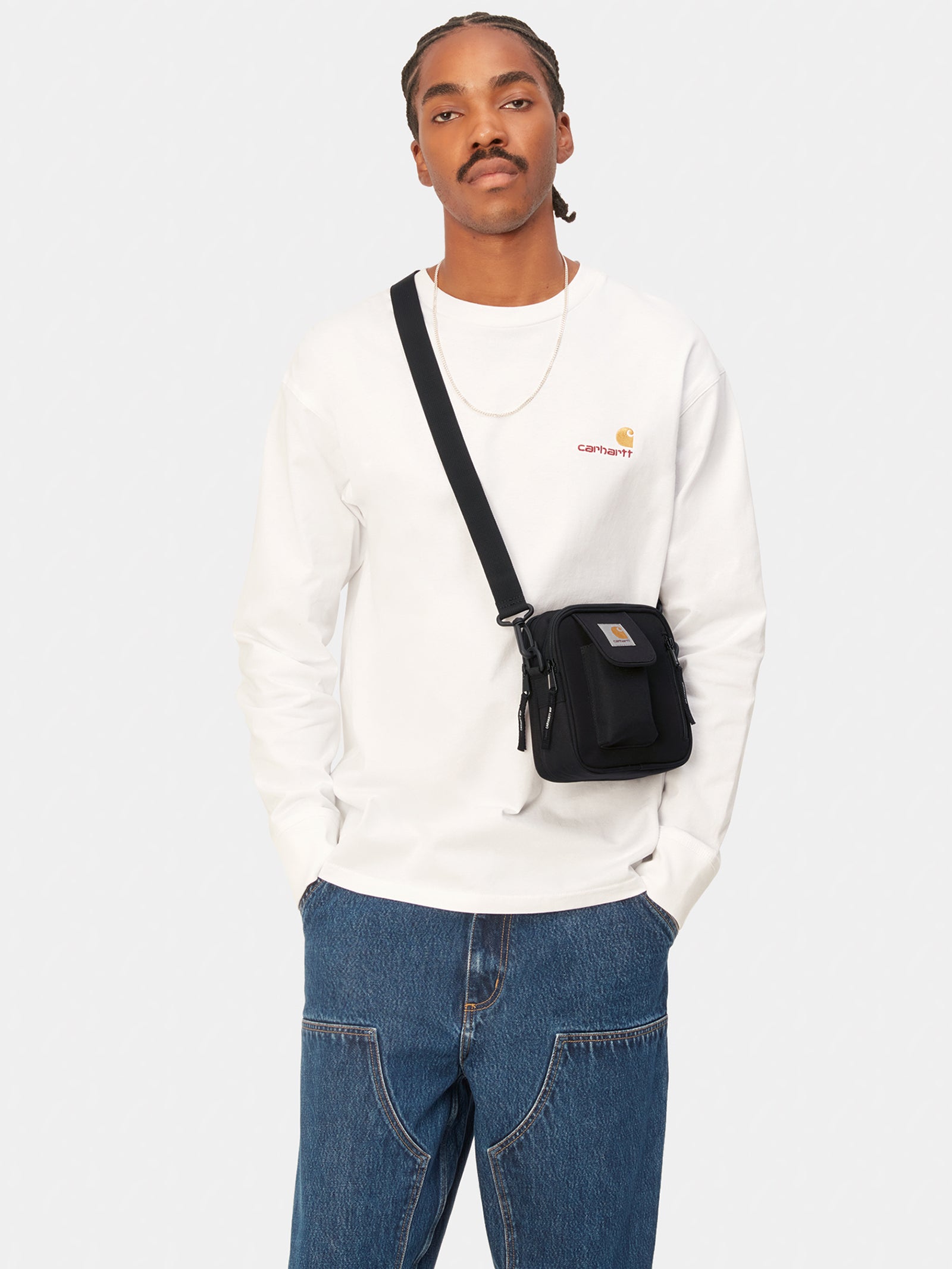 Carhartt wip small essentials cross body bag black Clearance