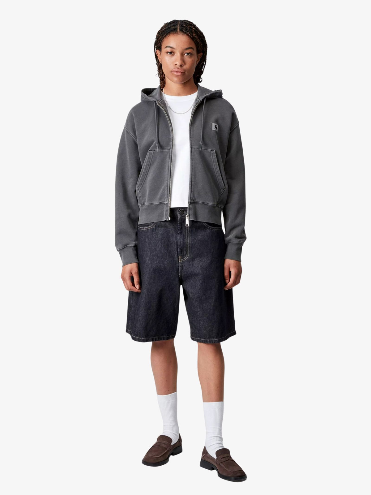 Carhartt Wip Women's Brandon Shorts | Blue, Rinsed