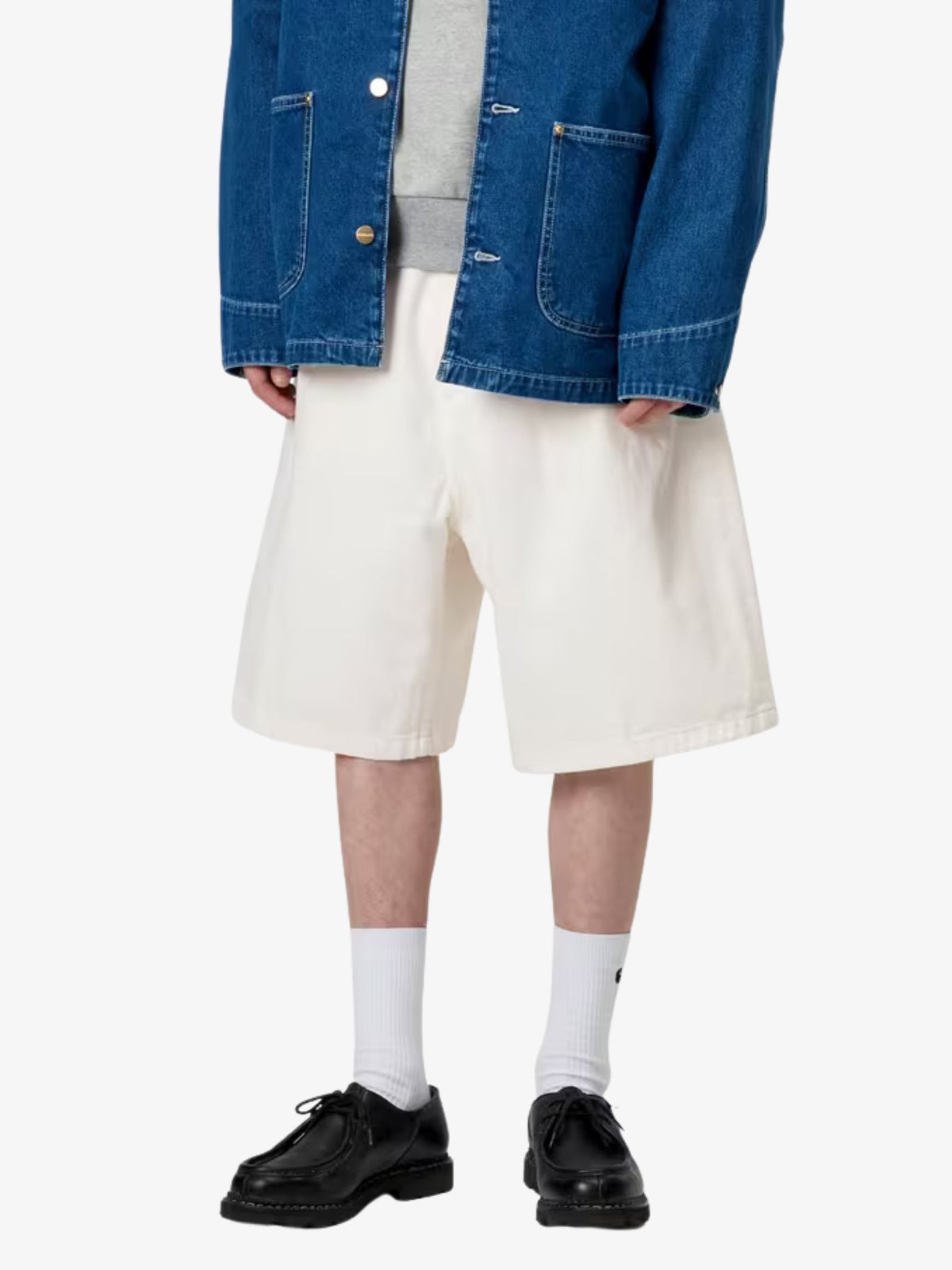 Carhartt Wip Brandon Shorts | White Rinsed