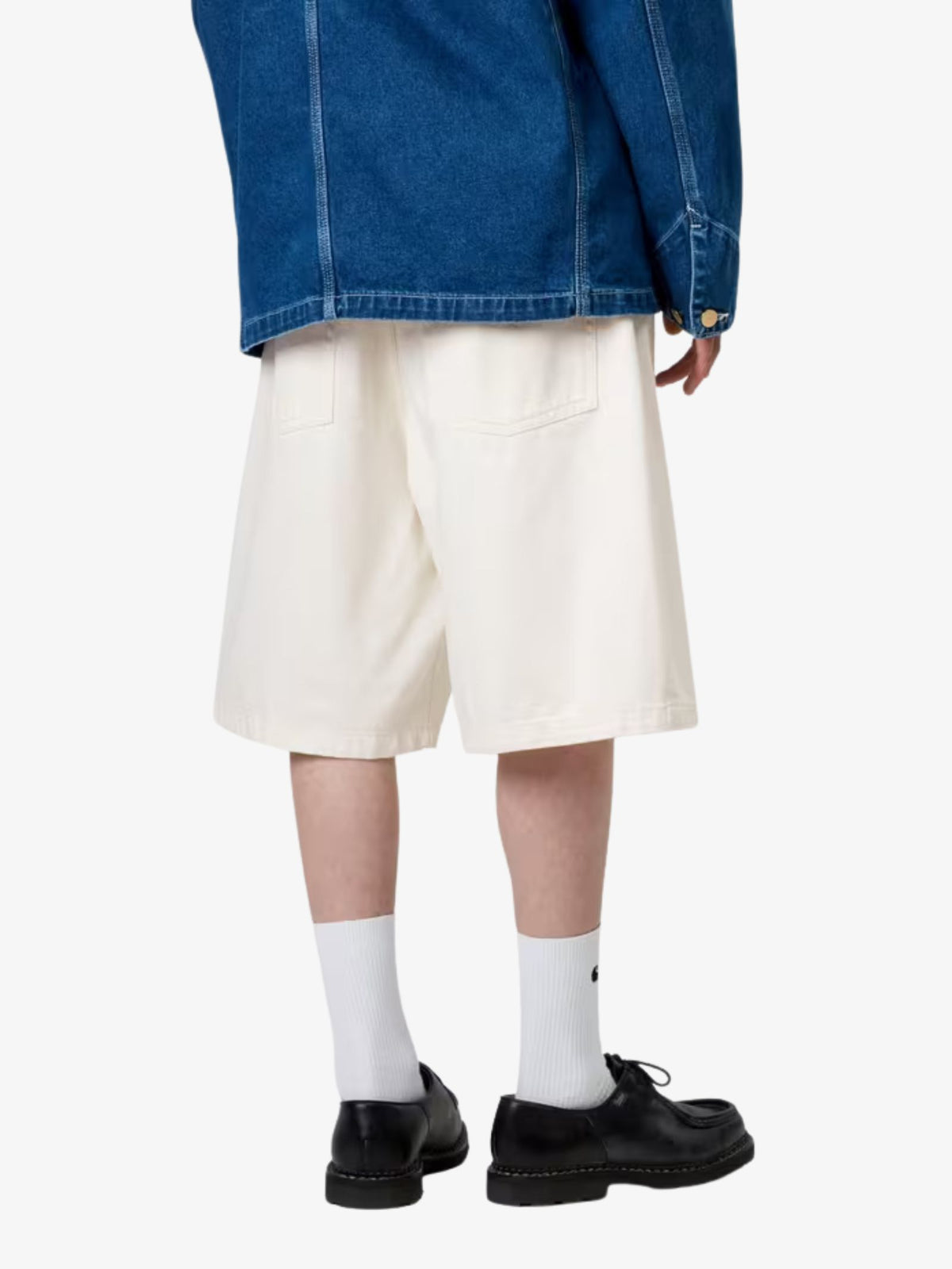 Carhartt Wip Brandon Shorts | White Rinsed