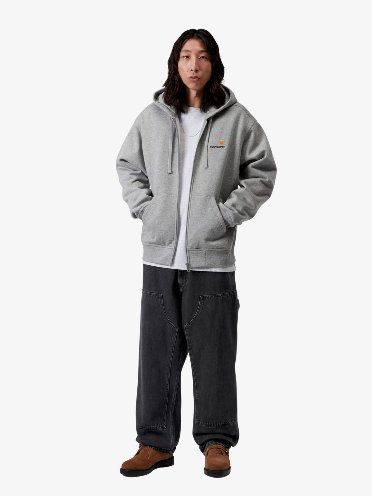 Carhartt Wip Double Knee Pants | Black Stone Washed