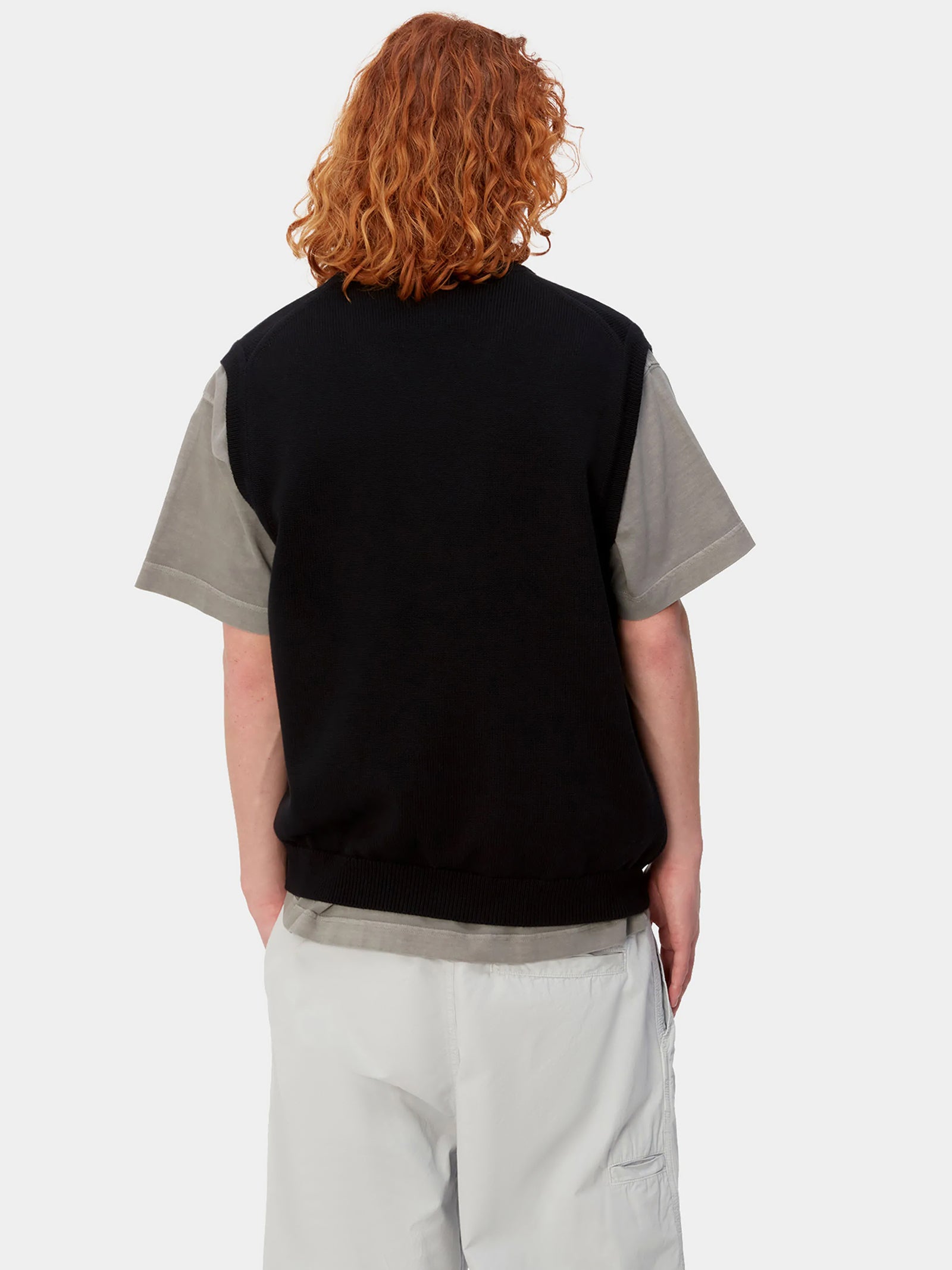 Carhartt Madison Vest Sweater - Black/Wax