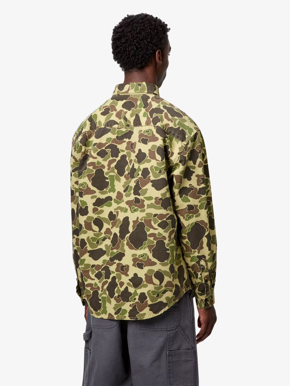 Carhartt Wip Duck Shirt | Camo Duck Green Stone Washed