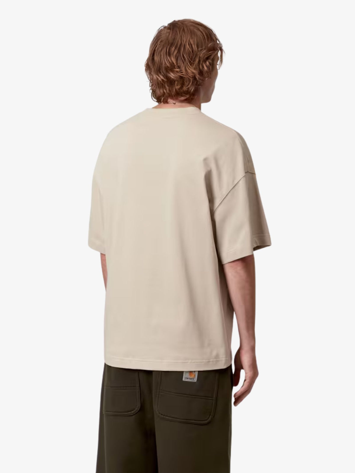 Carhartt Wip Short Sleeve Signature Script T-Shirt | Fleur De Sel/Citadel