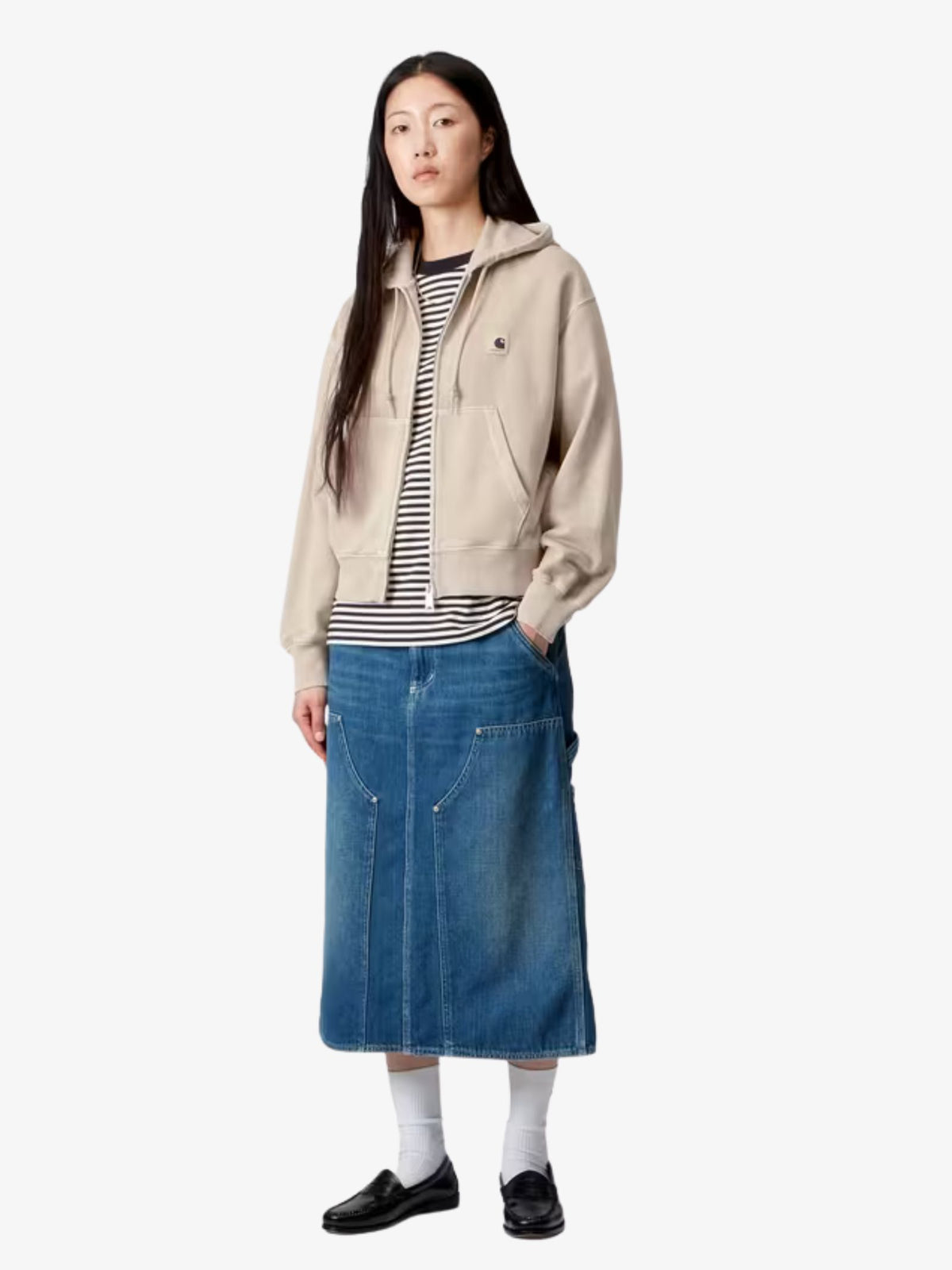 Carhartt Wip Women’s Hooded Nelson Jacket | Fleur De Sel Garment Dyed