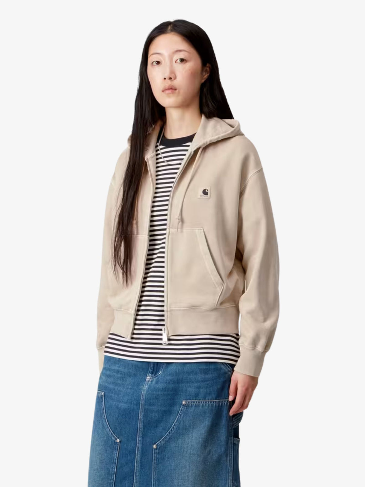 Carhartt Wip Women’s Hooded Nelson Jacket | Fleur De Sel Garment Dyed