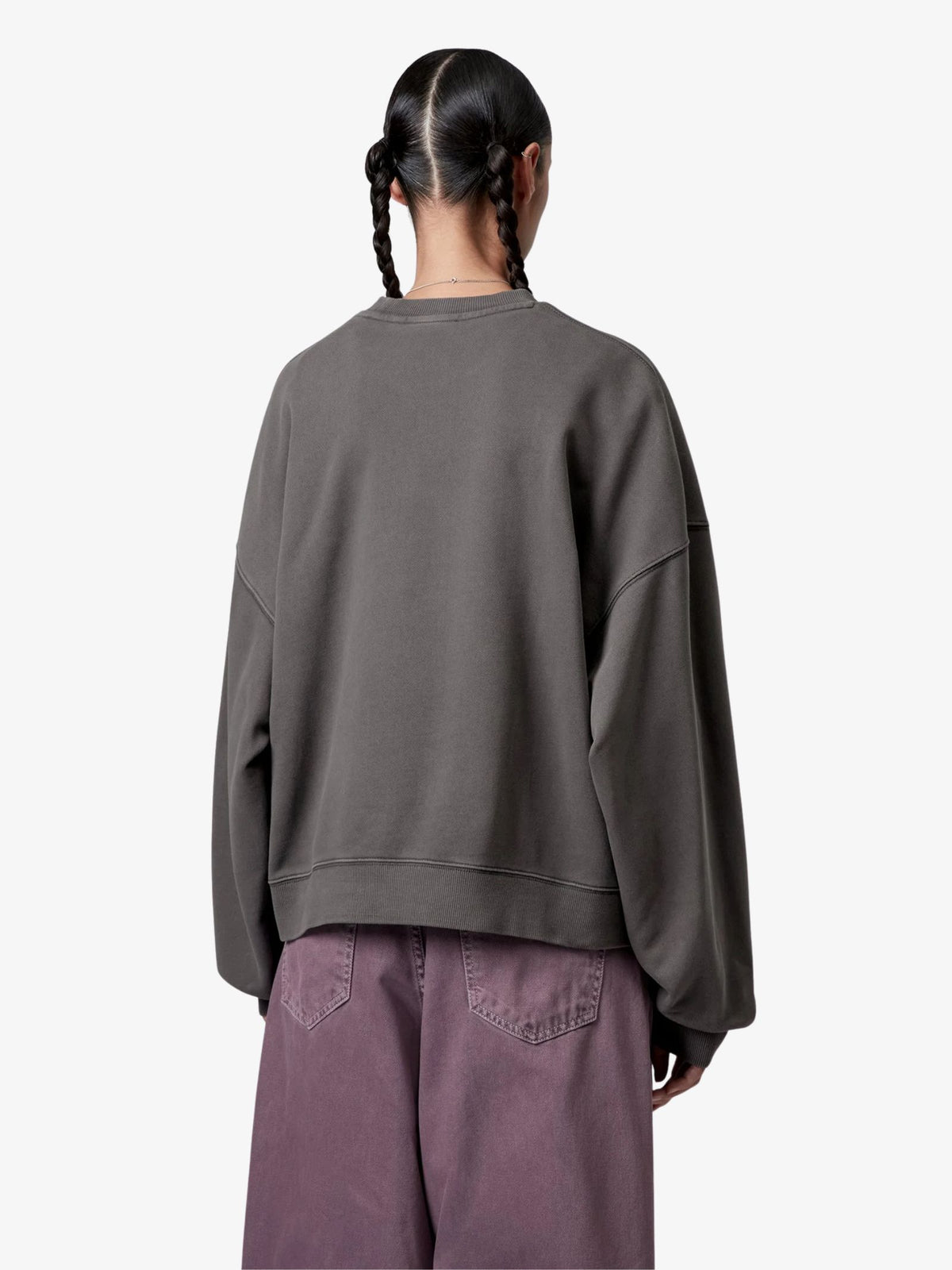 Carhartt Wip Benton Sweatshirt | Graphite, Garment Dyed