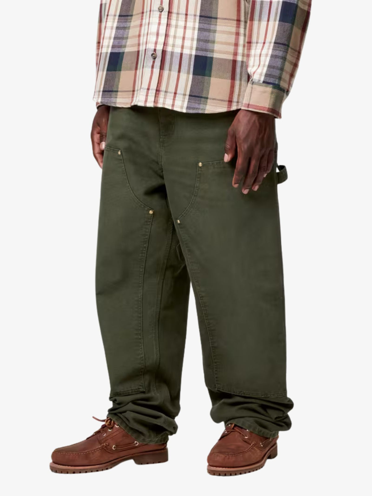 Carhartt Wip Double Knee Pant | Olive Stone Canvas