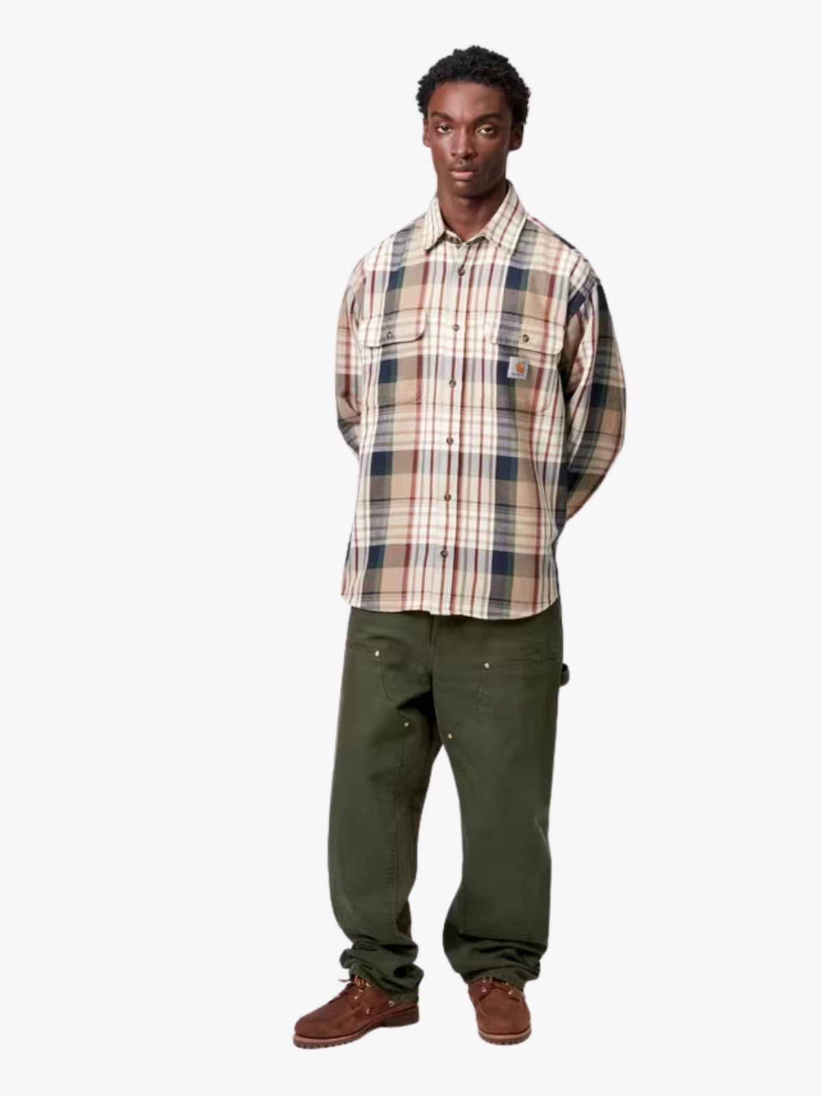 Carhartt Wip Double Knee Pant | Olive Stone Canvas