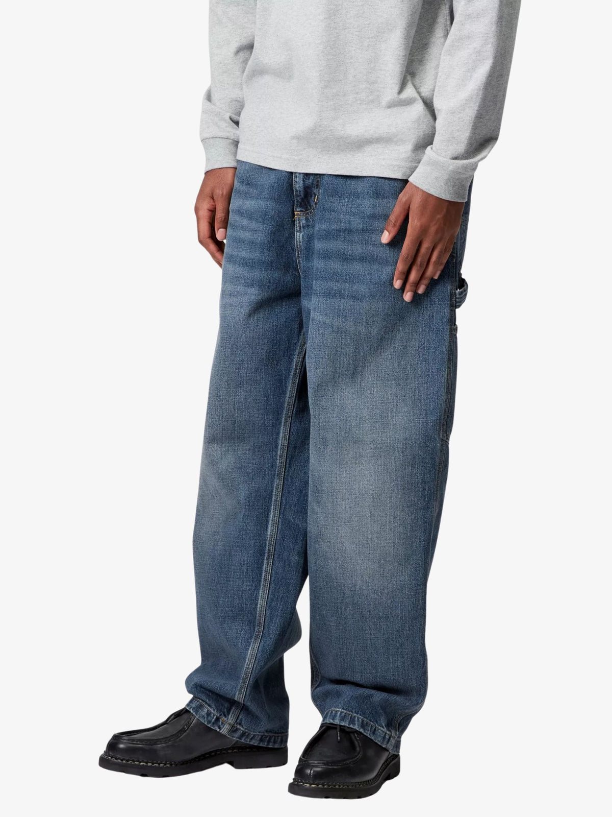 Carhartt Wip Og Single Knee Pants | Blue Dark Used Wash