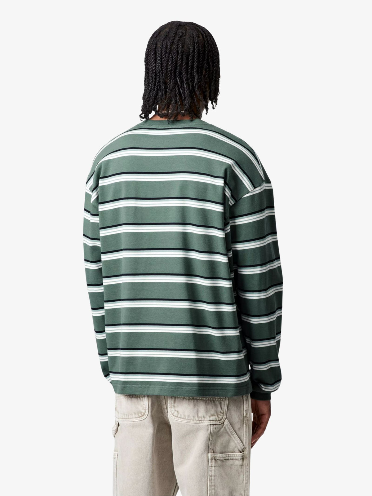 Carhartt Wip Holm Stripe T-Shirt | Silver Pine