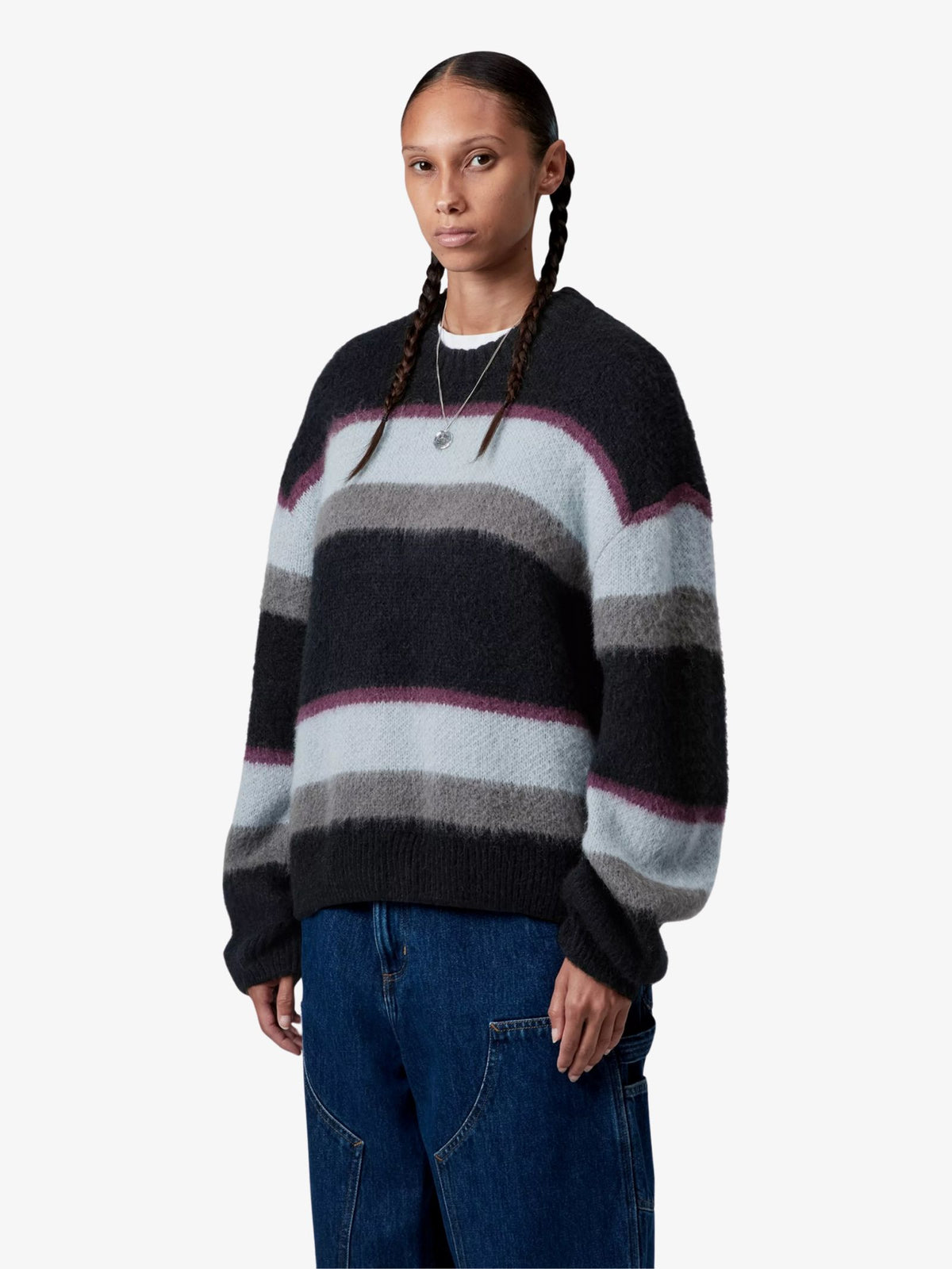 Carhartt Wip Merlin Sweater | Sundling Stripe, Citadel