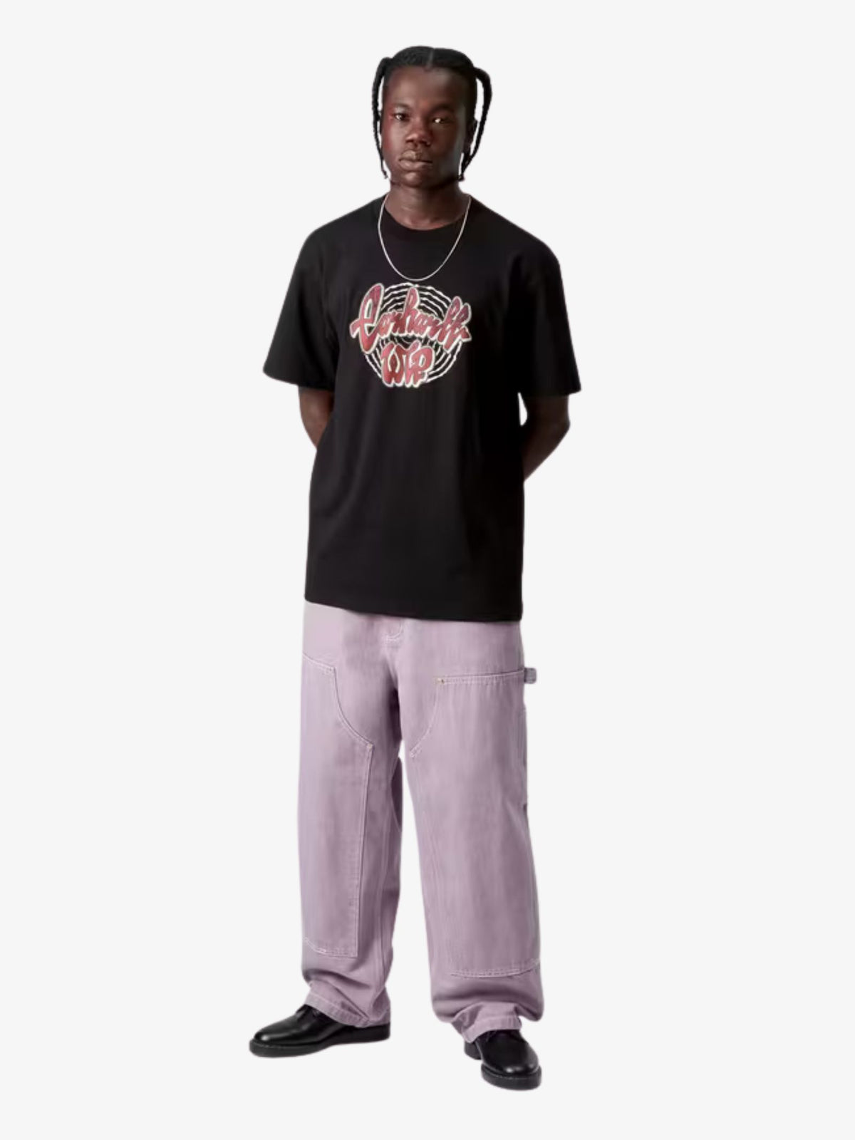 Carhartt Wip Short Sleeve Chedda T-Shirt | Black Stone Wash