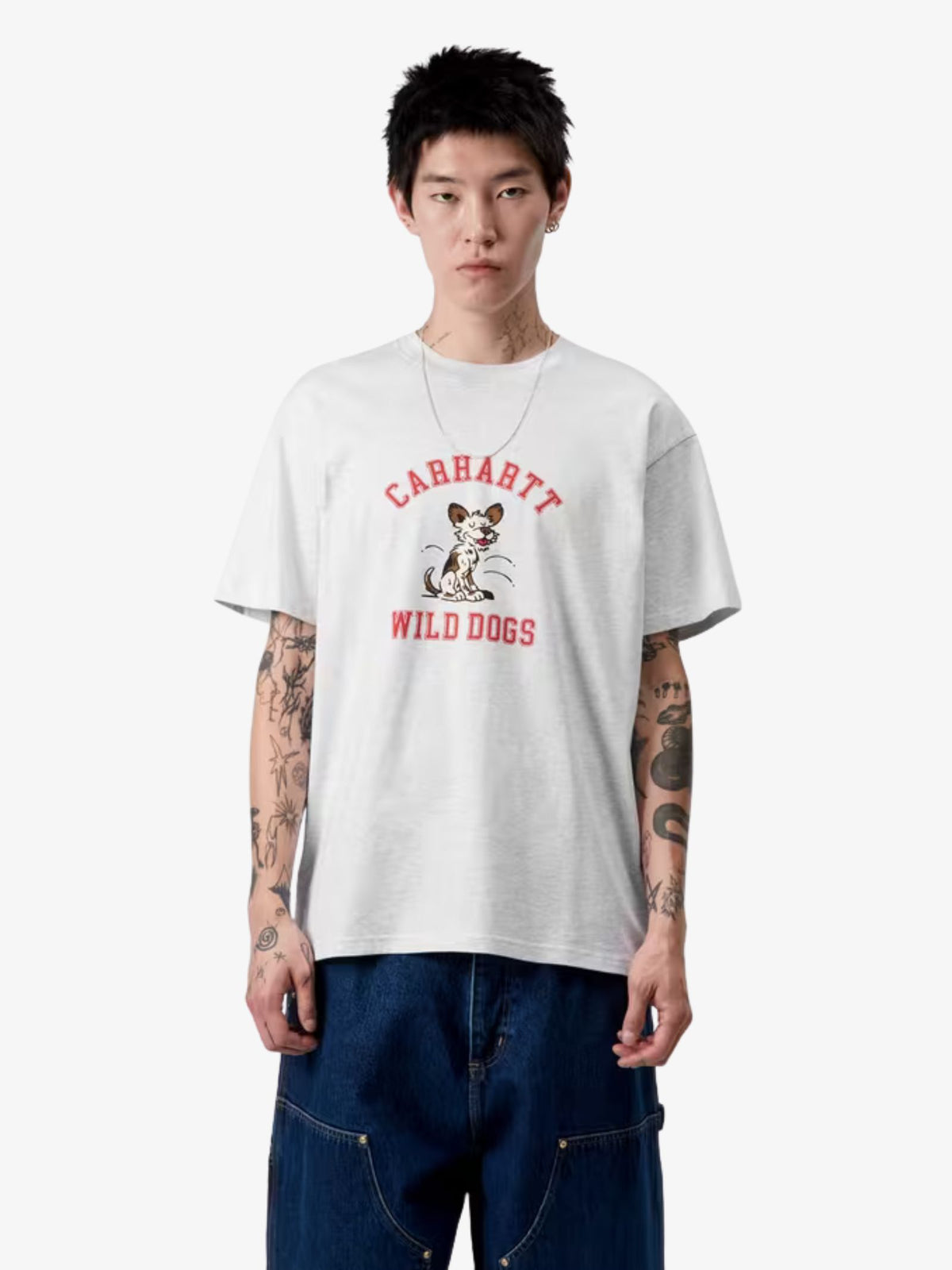 Carhartt Wip Short Sleeve Wild Dog T-Shirt | Ash Heather