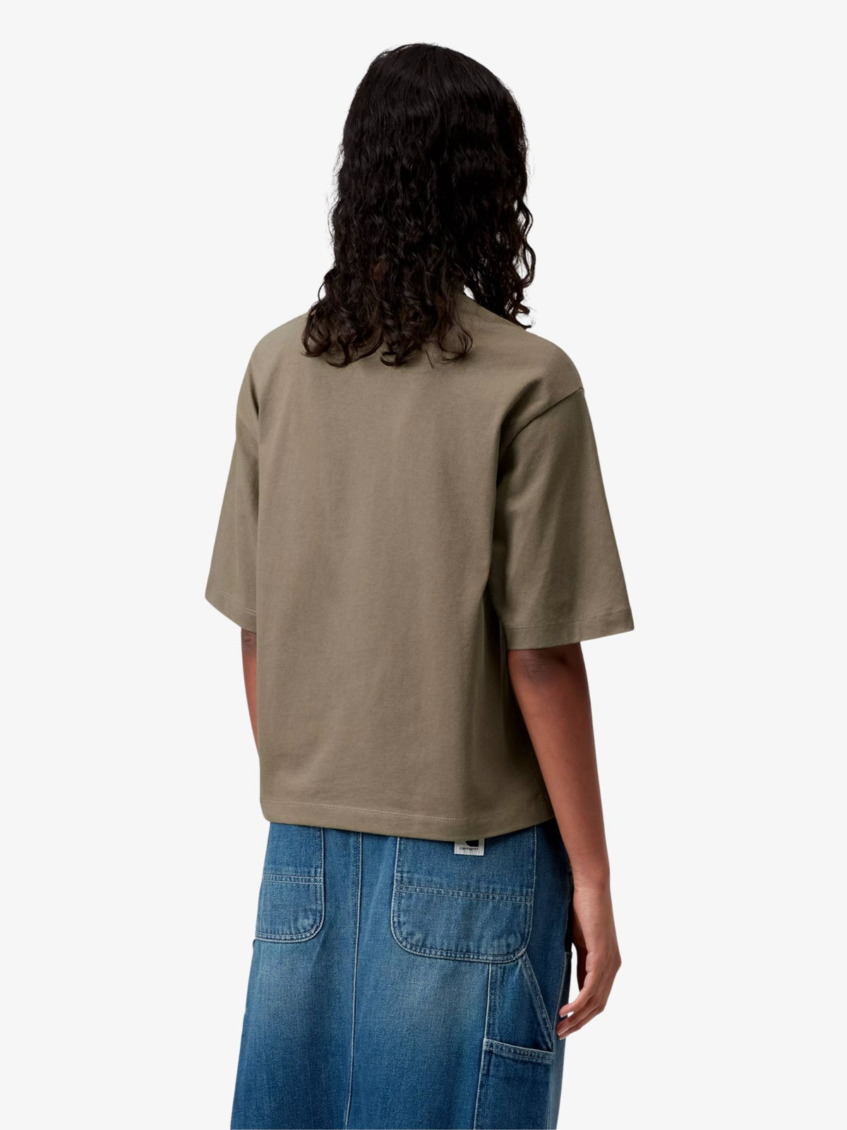 Carhartt Wip Women's Hackwork T-Shirt | Brass/ Salt