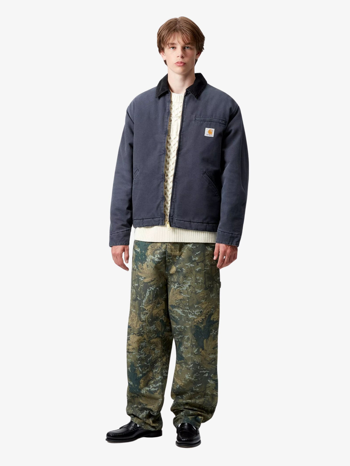 Carhartt Wip OG Detroit Jacket | Dark Navy/Black Stone Canvas