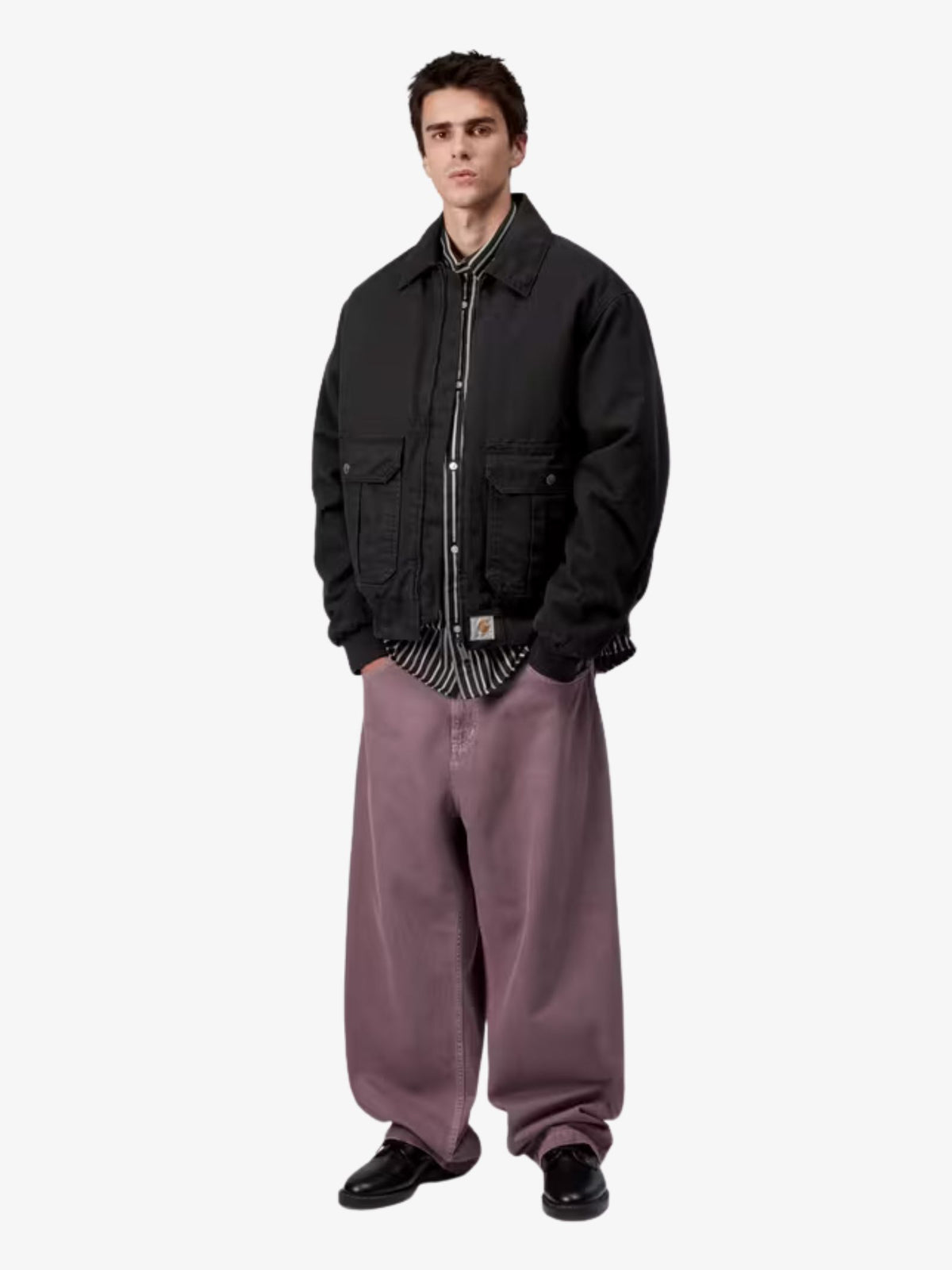 Carhartt Wip Stanton Jacket | Black Stone Washed