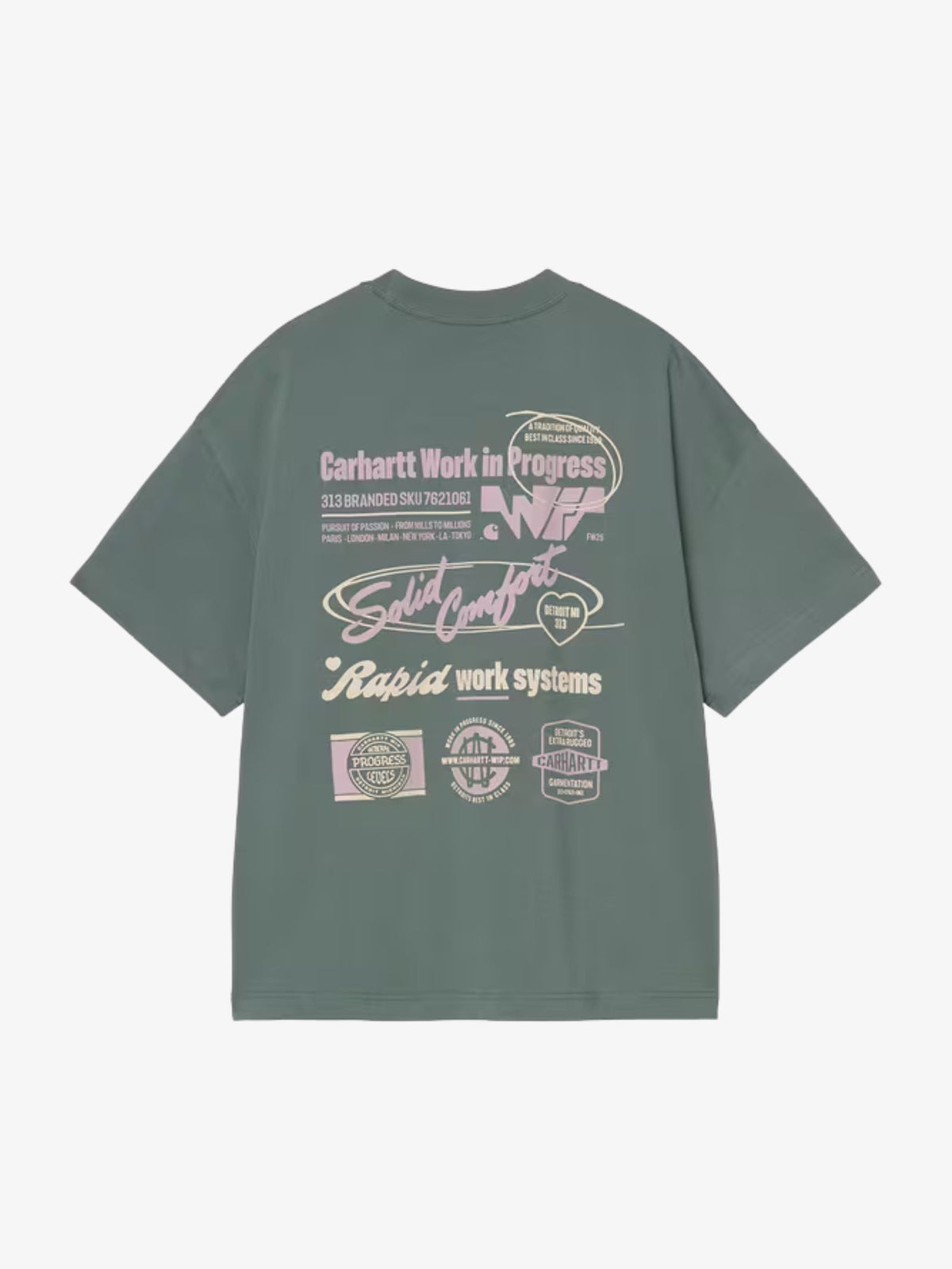 Carhartt Wip S/S Networks Tee | Silver Pine