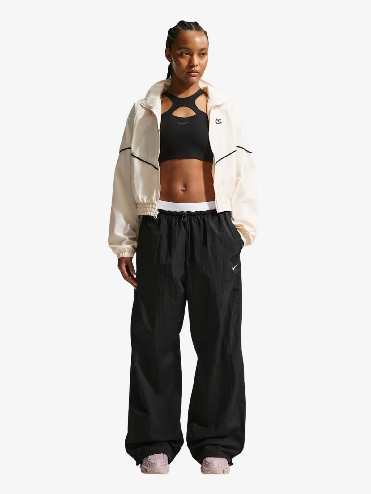 Nike Women's NSW Parachute Pants | BLACK/BLACK/WHITE